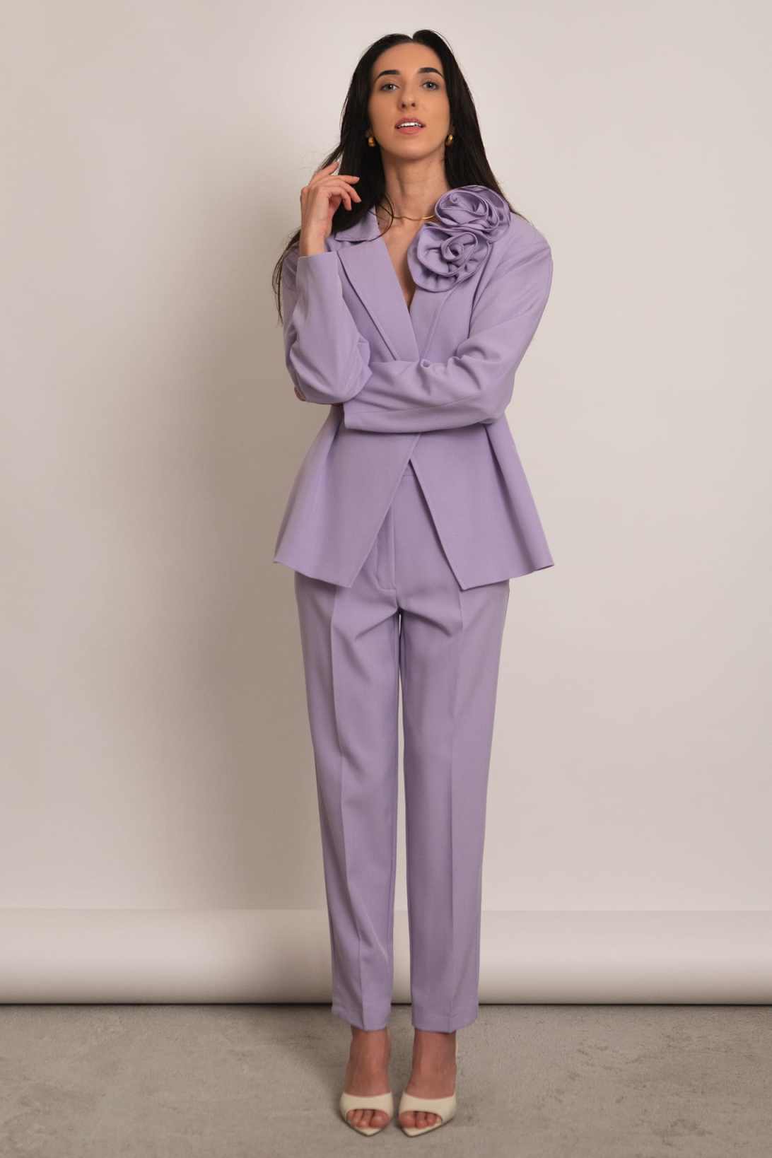 Vibrant Peplum Women Suit Set  - Women Formal Wear For Conference ulasan dan harga