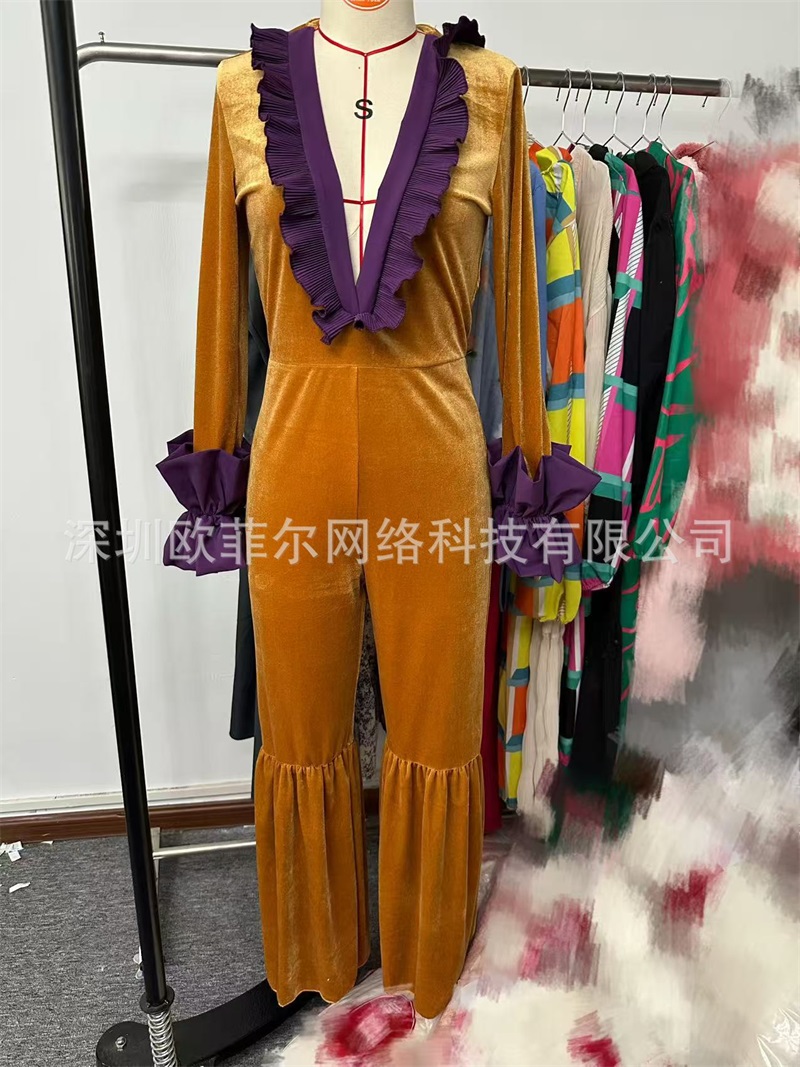 Yellow Purple Velvet Women Jum - Yellow Formal Wear Women ulasan dan harga